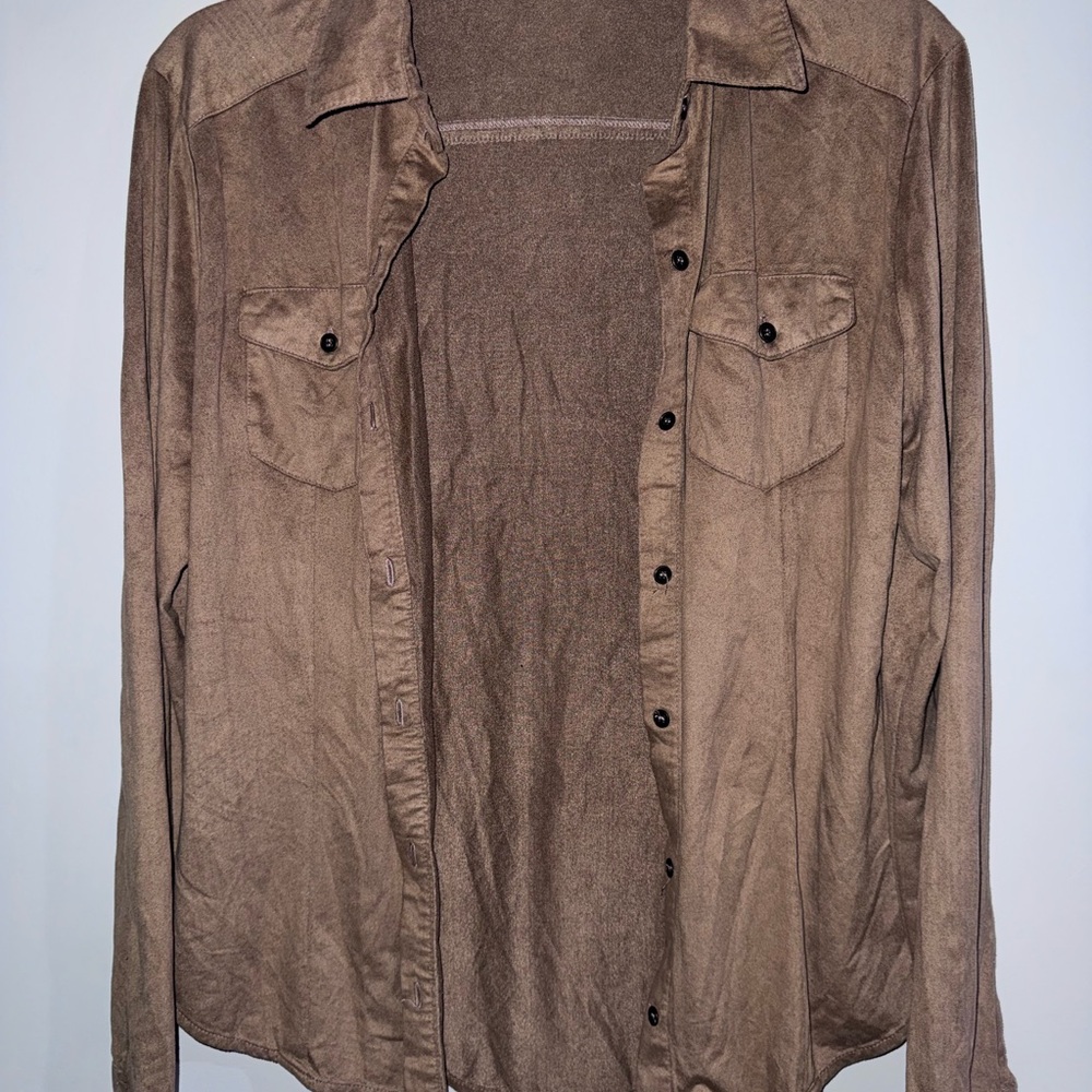 Love Tree Tan Collared Shirt